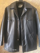 Elegancka włoska kurtka skórzana męska. Skóra Genueńska ALTA MODA rozm.L/XL