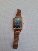 Zegarek damski prostokątna tarcza