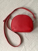 Torebka listonoszka Canaletto skóra naturalna licowa czerwona jak nowa