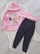 Nowy komplet dres snoopy zestaw bluza + spodnie dresowe r. 104