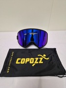 Gogle narciarskie snowboardowe Copozz, odpinana magnetyczna szyba