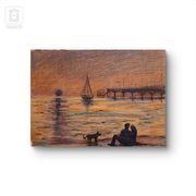 Romantyczny obraz A4 pastel