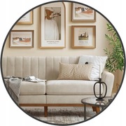 Lustro Łazienkowe Ścienne Wiszące Okrągłe 60cm