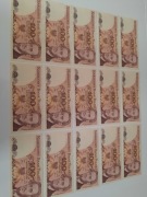 203N- 15 BANKNOTÓW PRL 100 ZŁ UNC  NUMERY PO SOBIE