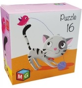 puzzle 16 elementów KOTEK