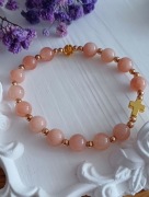 Bransoletka różaniec z kamienia słonecznego 