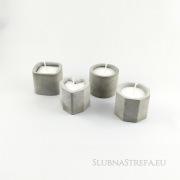 Industrialne świece sojowe BETONOWA OSŁONKA