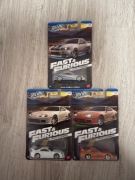 Hot Wheels Fast & Furious Brian O’Conner zestaw 3 modeli