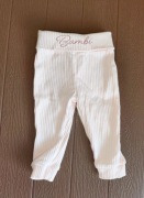 65. spodnie prążkowane niemowlęce pudrowy róż rozmiar 62