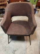 Fotel muszelka retro