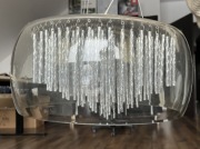 Ładny, duży żyrandol ze szklanym kloszem i transformatorem Kaosheng