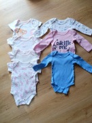 Body zestaw ubrań dla dziewczynki rozmiar 68