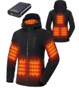 Kurtka podgrzewana GOTOBI 12V 8 stref powerbank 3XL nowa