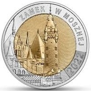 POLSKA MONETA 5 zł  ZAMEK W MOSZNEJ 2022 r.  UNC