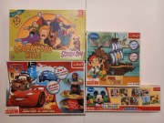 Gry Planszowe Dla Dzieci Trefl Zestaw - Jake, Auta, Scooby-Doo, Myszka Miki