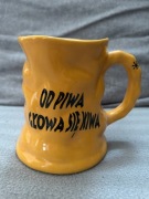 Kubek kufel śmieszny od piwa głowa się kiwa jak nowy 