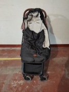 Śpiworek dziecięcy do spacerówki, wózka, nosidełka Babylab czarny