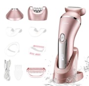 Depilator HATTEKER RSCX-9612, Golarka Damska 3w1 - Różowy 