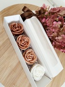 Box mini różyczki - świece sojowe 