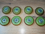 8 koła Oxelo 63 mm 82A z łożyskami do rolek dziecięcych