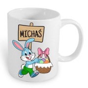 Personalizowany Kubek Wielkanocny 330ml Zajączek Pisanki Świąteczny Prezent