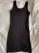 Sukienka czarna H&M rozmiar 34 XS prosta krótka