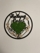 Obraz z chrobotkiem, dzień babci, prezent