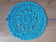 Serweta 3D, serwetka, turkus, niebieska 32 cm 