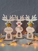 Renifery z lizakiem, MIKOŁAJ, drobny upominek