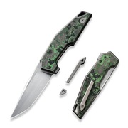 Nóż składany WE Knife OAO (One And Only) Gray Titanium/Jungle Wear Fat Carb
