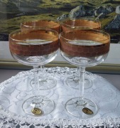 Bohemia.  Zestaw 4 kieliszków do szampana. 