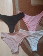 Zestaw 4 majtek figów damskich fetysz