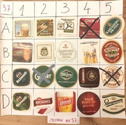 Podkładki, podstawki pod piwo po 2 zł zestaw za 35 zł, Nr37 cały świat 