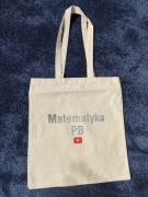 Torba Matematyka PB Merch | Eco-Friendly | KOLOR NATURALNY
