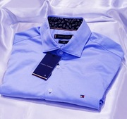 Tommy Hilfiger  koszula błękitna knit M 39 slim fit th ck philpp plein prl