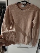 Swetr ,Sweter Vila M pudrowy róż