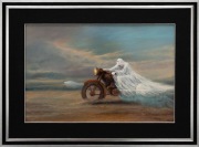 Krzysztof Heksel, obraz olejny na płycie, surrealizm