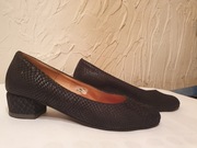 Venezia czółenka wzór skóra węża czarne, 37