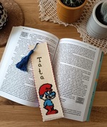 Zakładka do książki haft krzyżykowy personalizowana 
