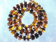 PRL Naszyjnik Bursztyn Bałtycki Srebro Handmade Vintage Amber Silver 925
