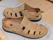 Sandały zamszowe kolor Camel