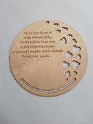 Łapacz Snów - Koło z napisem i serduszkami