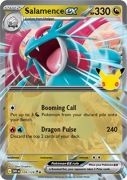 Oryginalna Karta Pokemon Salamence ex (30C 109) 30th Celebration