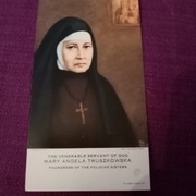 Obrazek z relikwią Służebnica Boża M. A. Truszkowską Felicjanka
