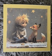 Kartka urodzinowa ręcznie robiona mały książę dowolny napis