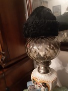 Kapelusz karakuł vintage  / Czapka  z czarnego naturalnego futra jagnięcego