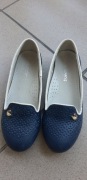 Balerinki eleganckie granatowe rozmiar 32