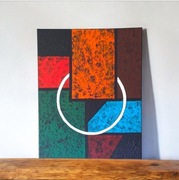 Obraz ręcznie malowany geometryczny 