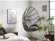 Fotel wiszący Rattan Szary