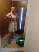 Sukienka z wielkimi bufkami, Gina Tricot, rozm.38/40, folk, stan idealny 